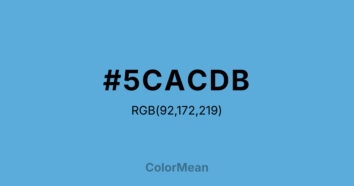 #5CACDB color swatch