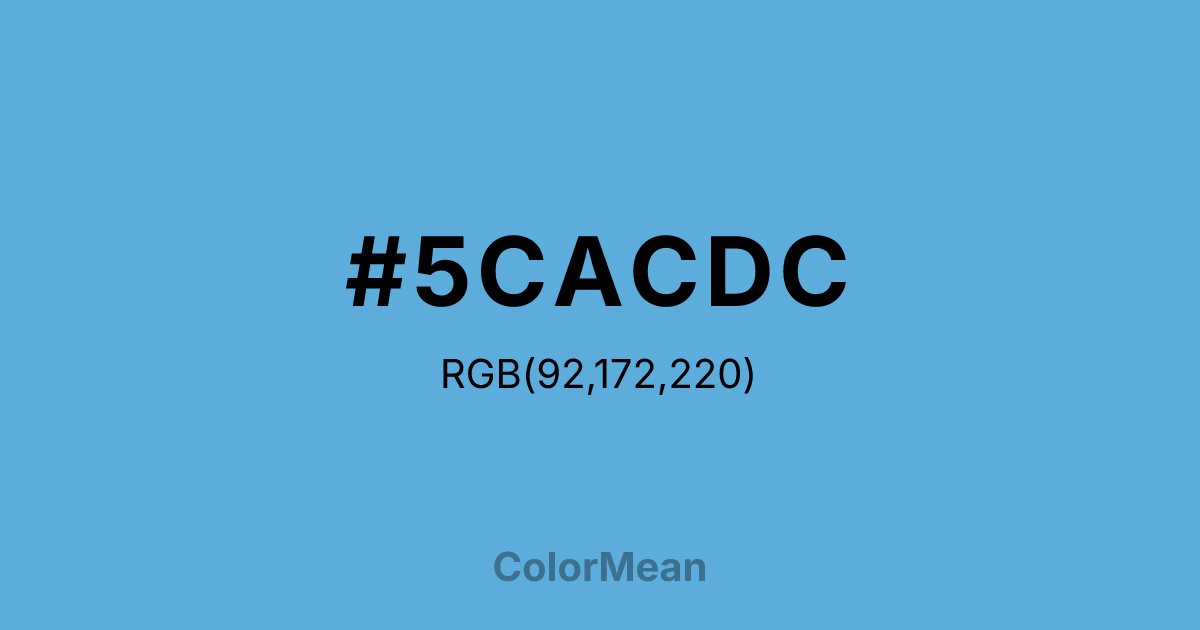 #5CACDC color swatch