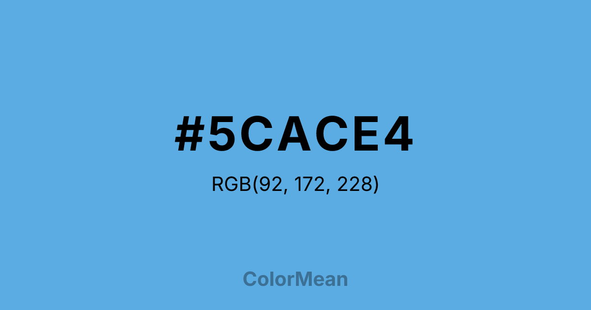 #5CACE4 color swatch