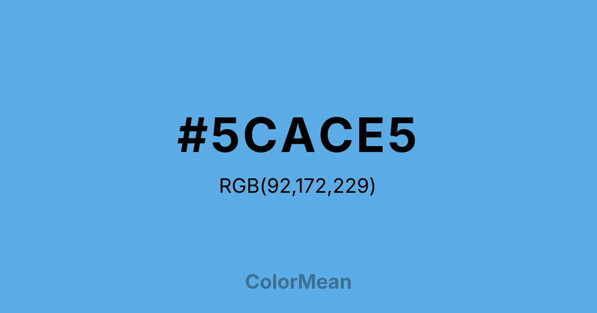 #5CACE5 color swatch