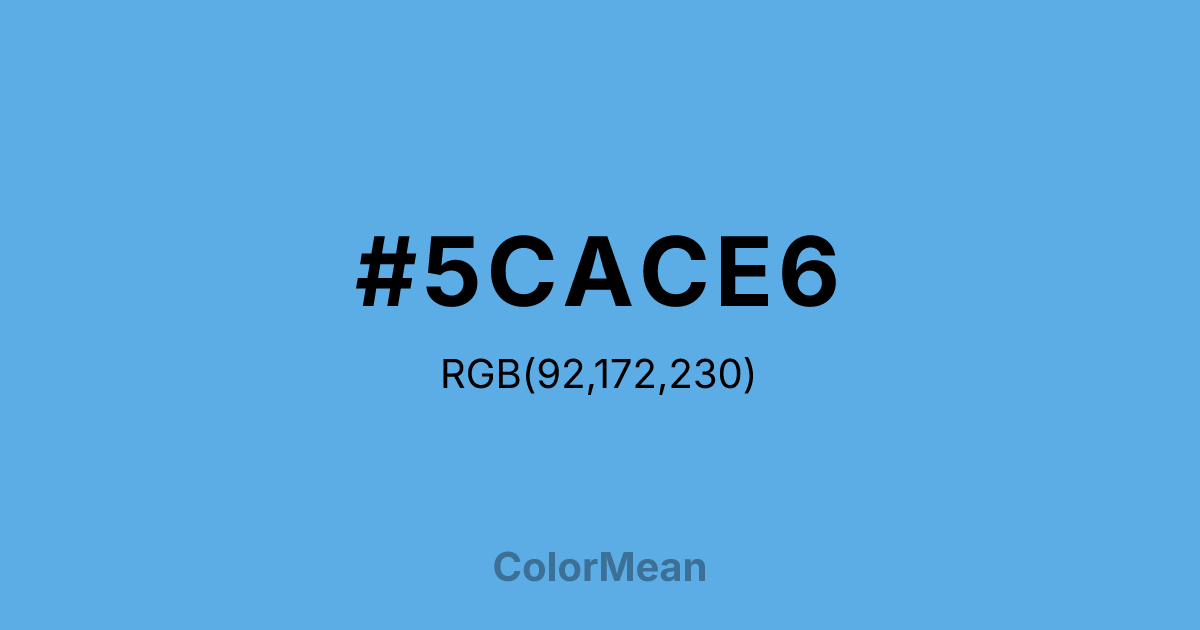 #5CACE6 color swatch