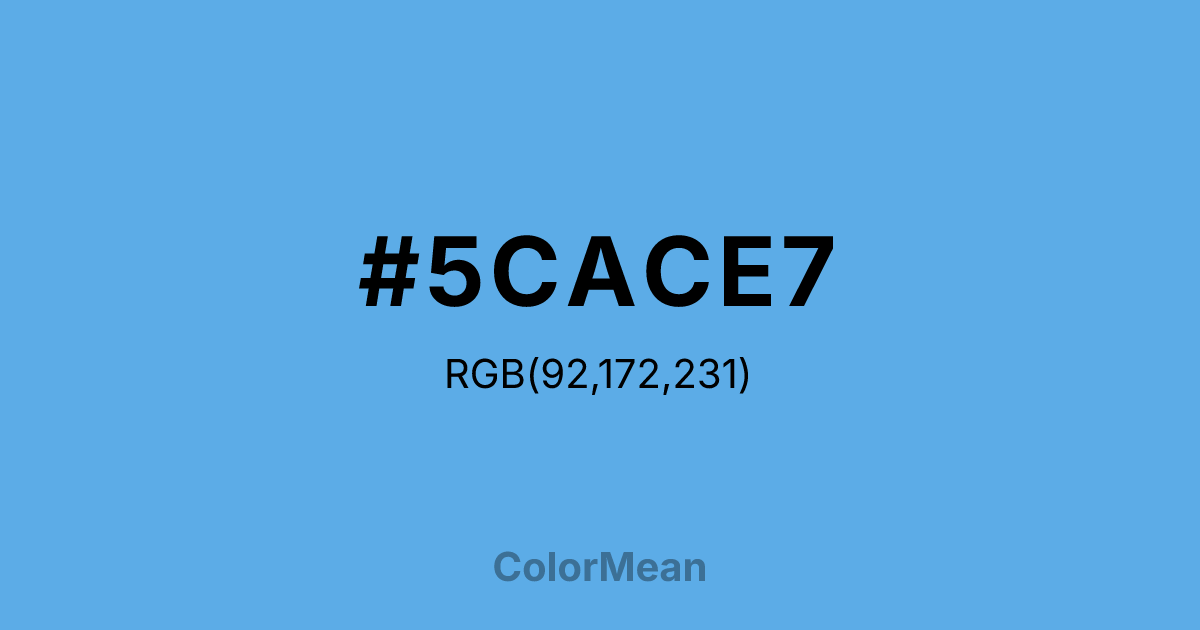 #5CACE7 color swatch