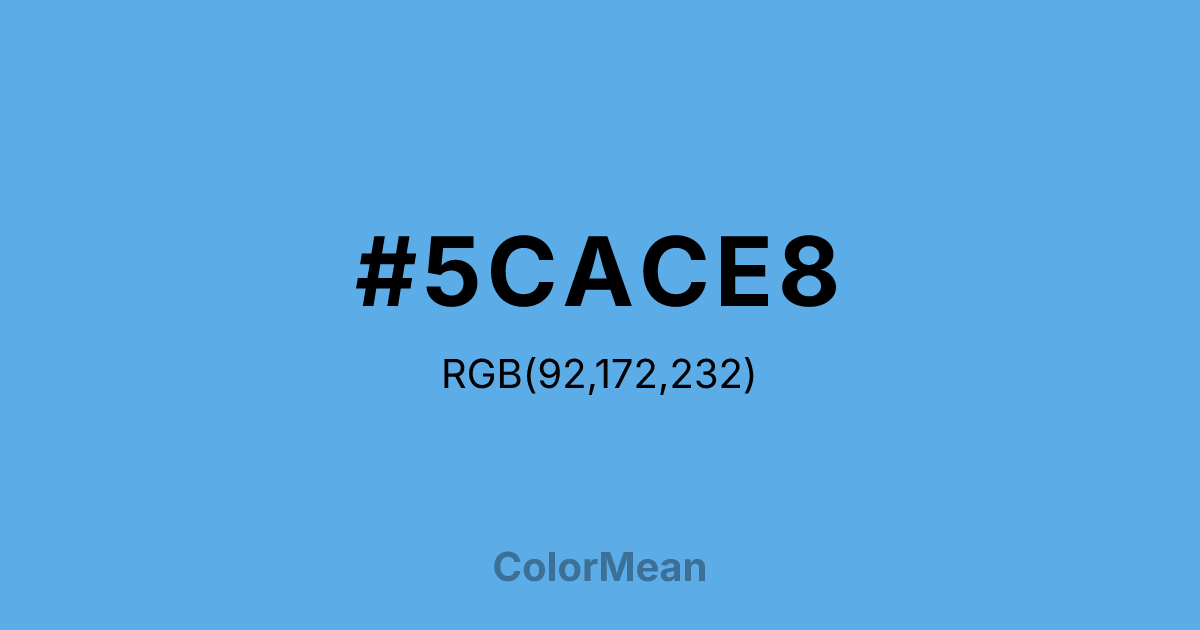 #5CACE8 color swatch