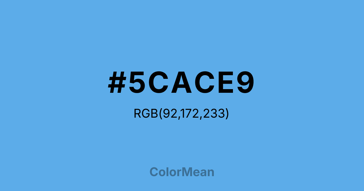 #5CACE9 color swatch