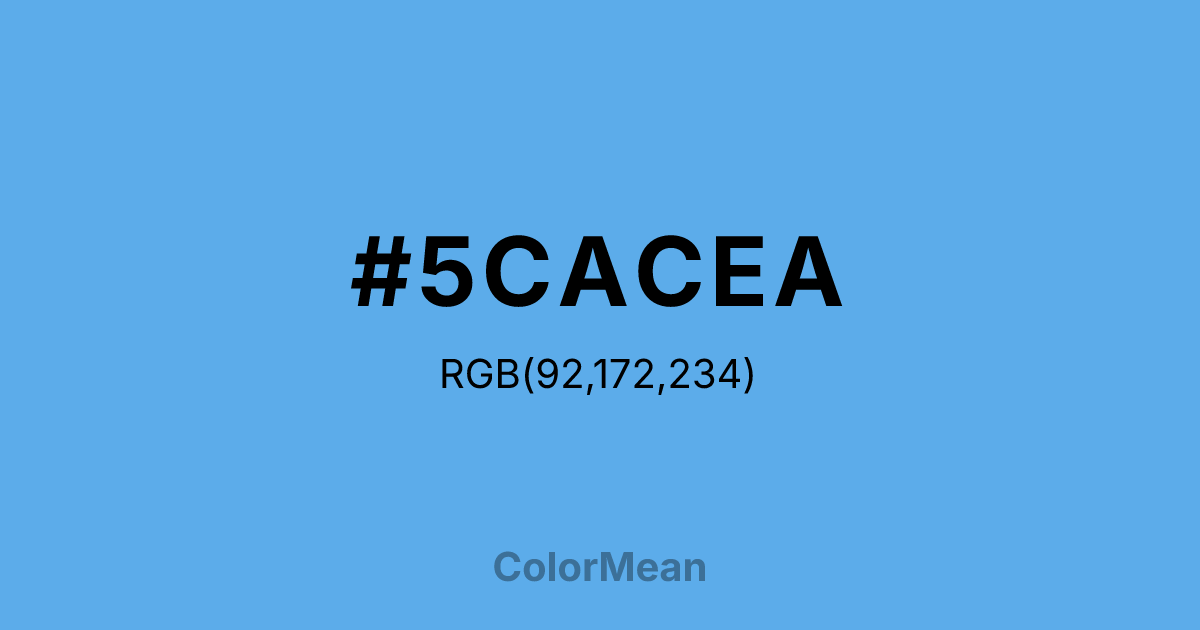 #5CACEA color swatch