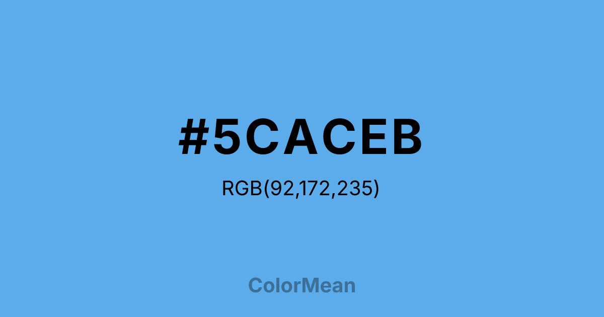 #5CACEB color swatch