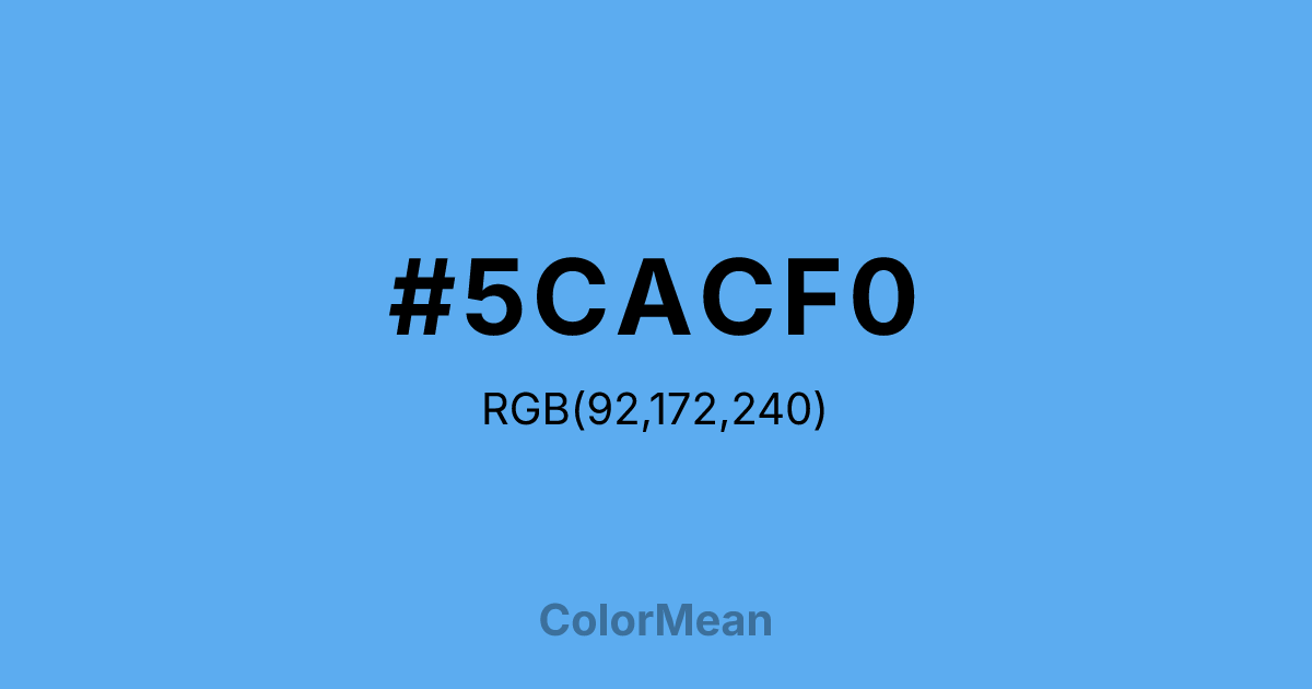 #5CACF0 color swatch