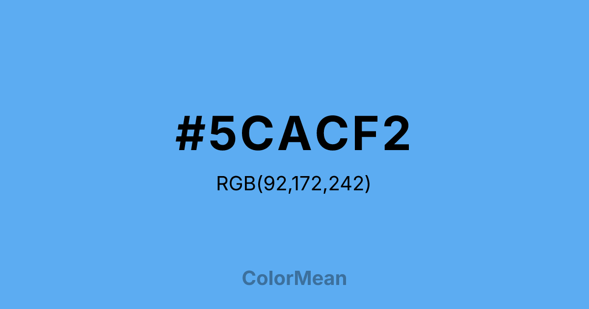 #5CACF2 color swatch