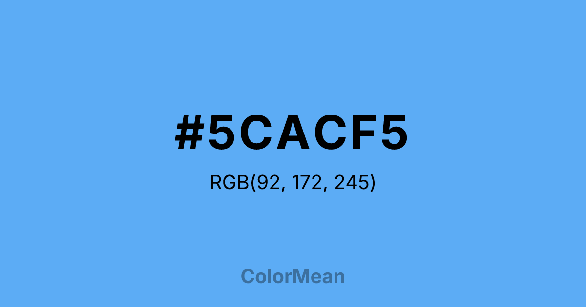 #5CACF5 color swatch