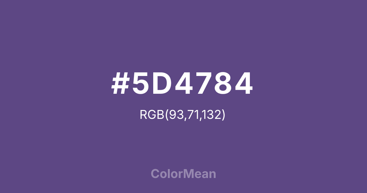 #5D4784 color swatch