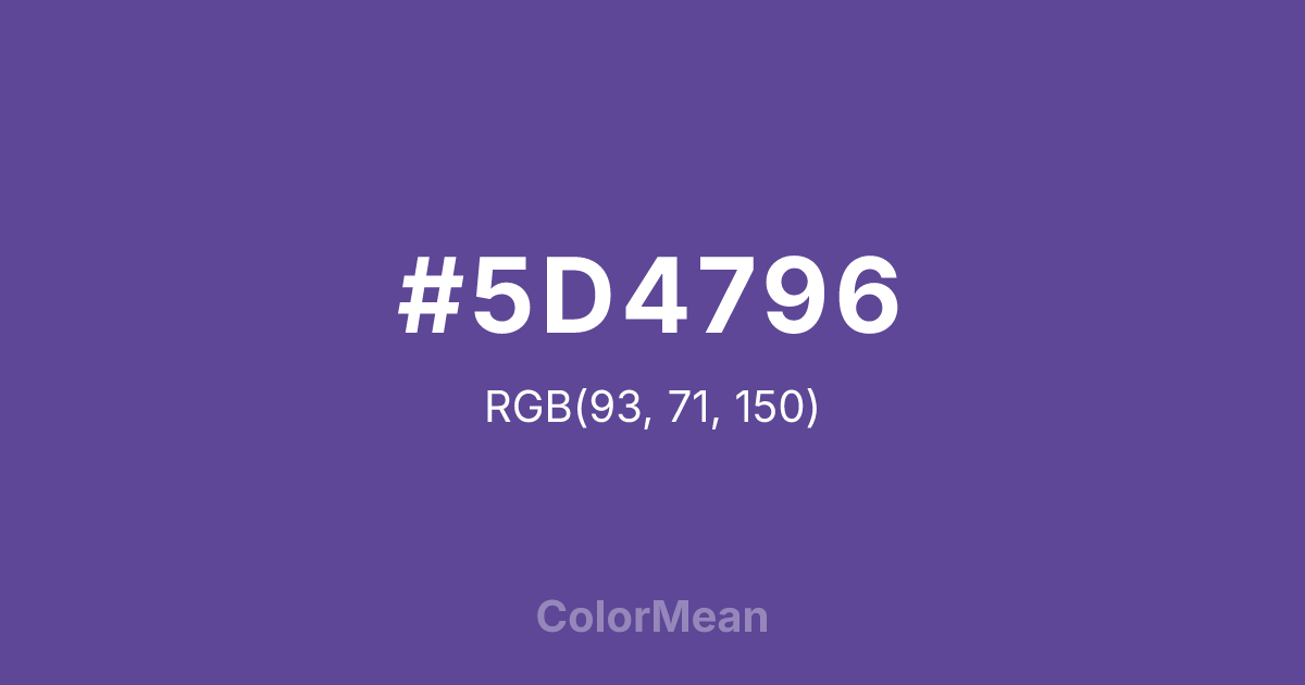 #5D4796 color swatch