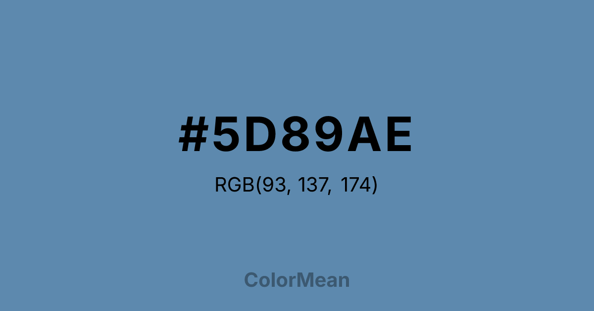 #5D89AE color swatch