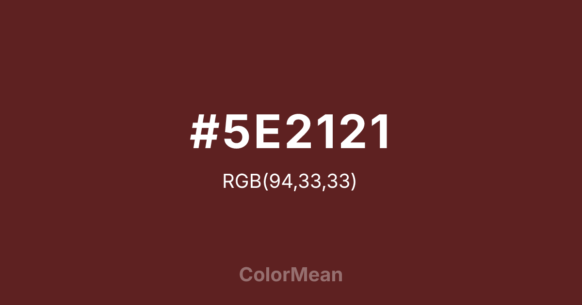 #5E2121 color swatch