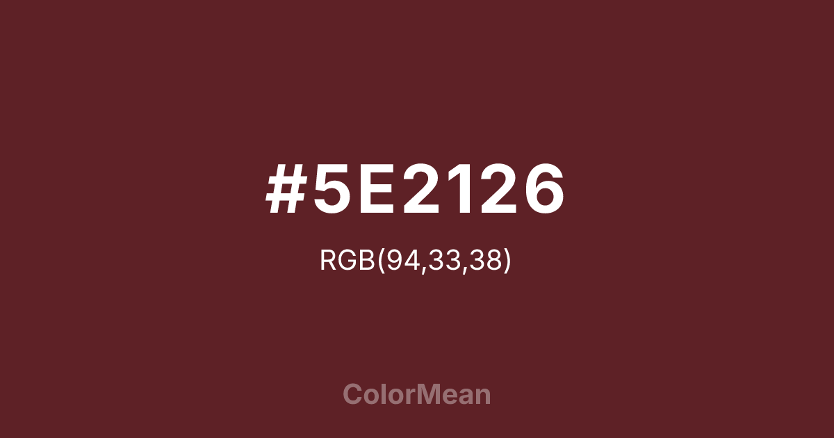 #5E2126 color swatch