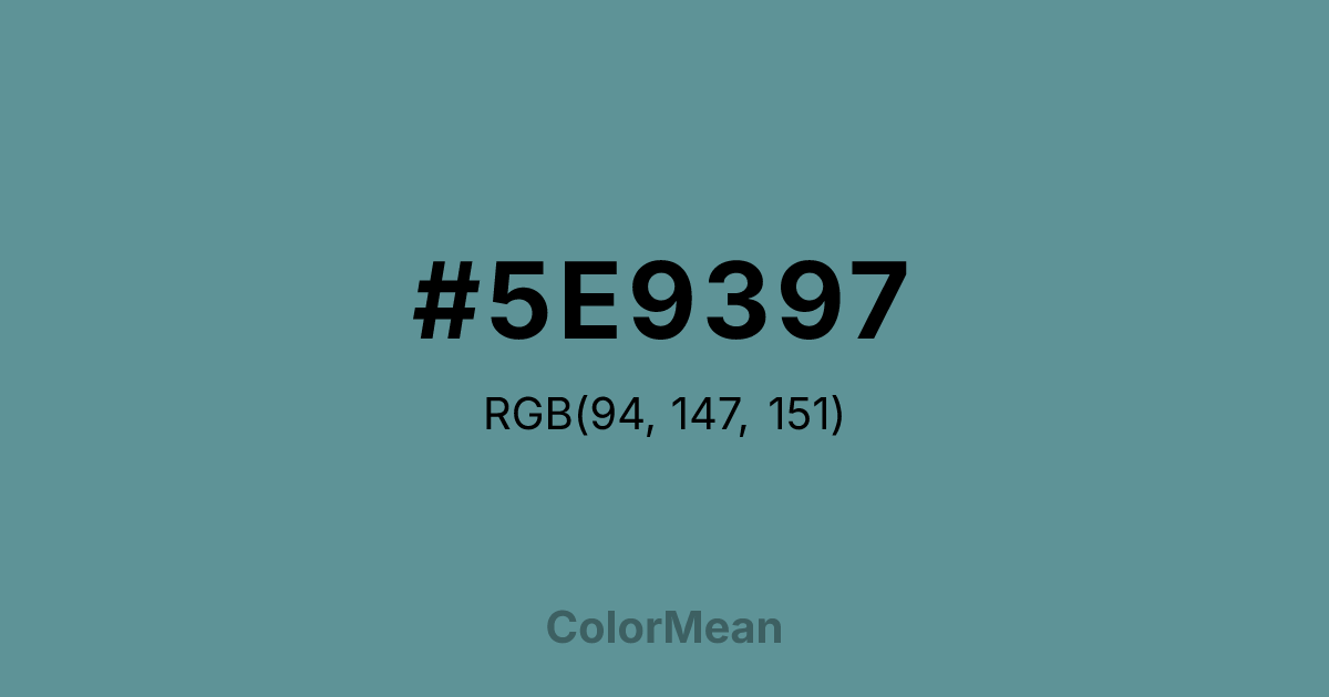 #5E9397 color swatch