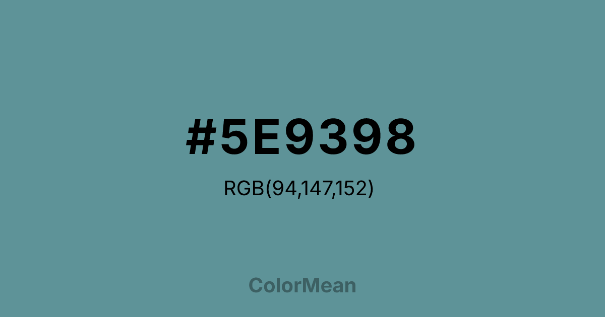 #5E9398 color swatch