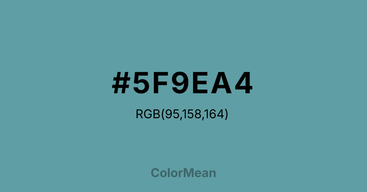 #5F9EA4 color swatch