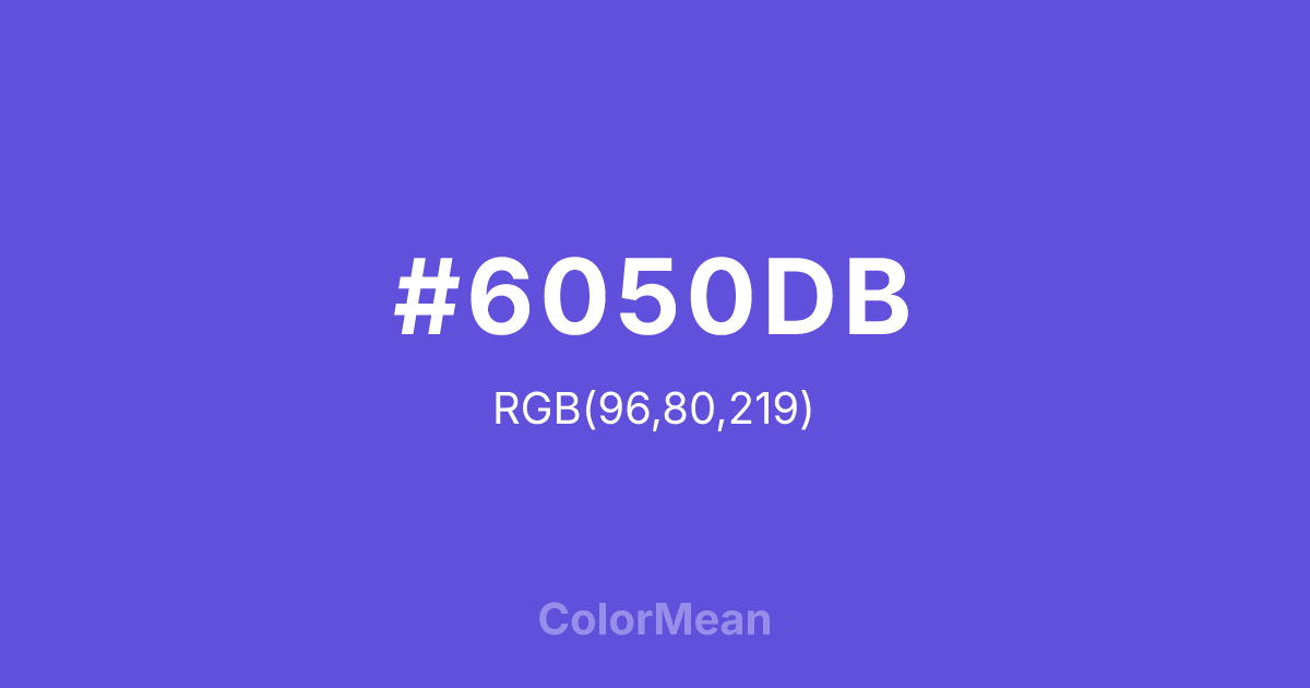 #6050DB color swatch