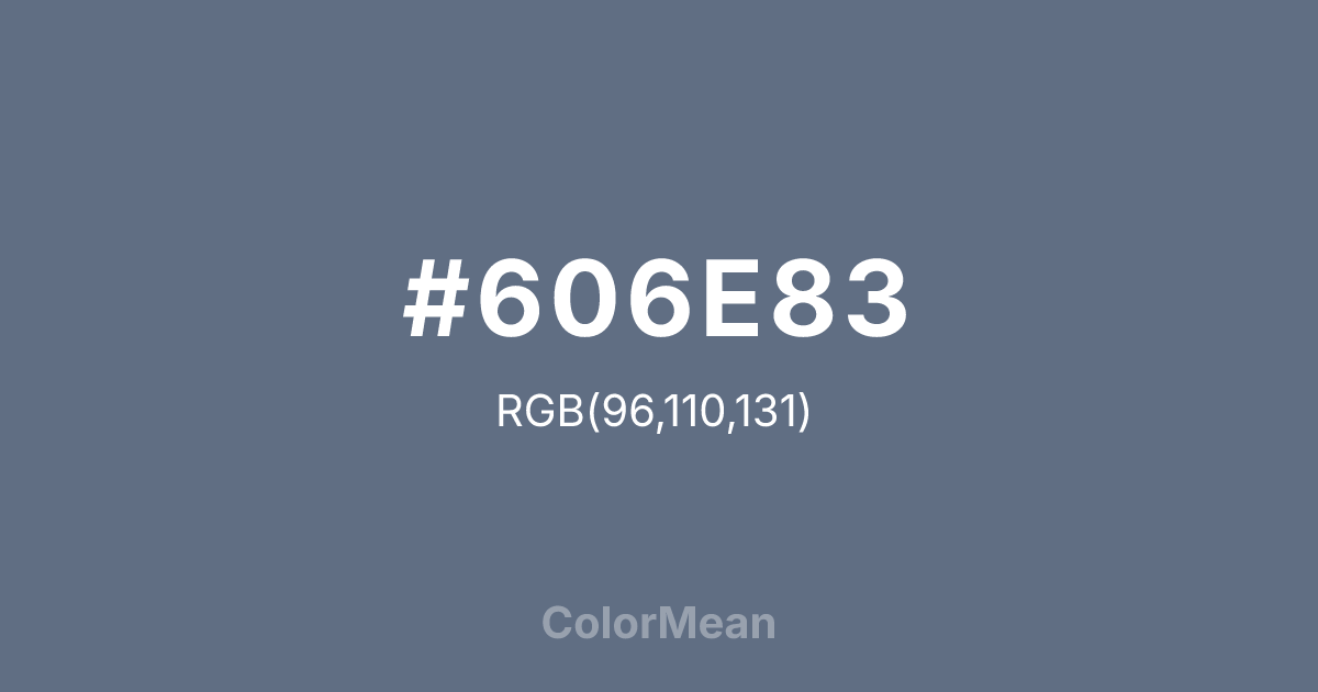 #606E83 color swatch
