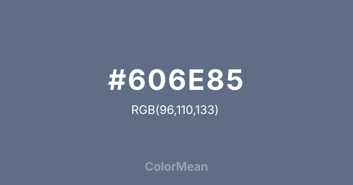#606E85 color swatch