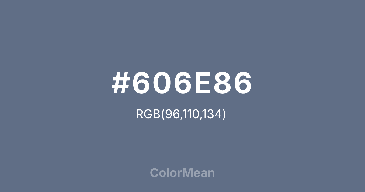#606E86 color swatch