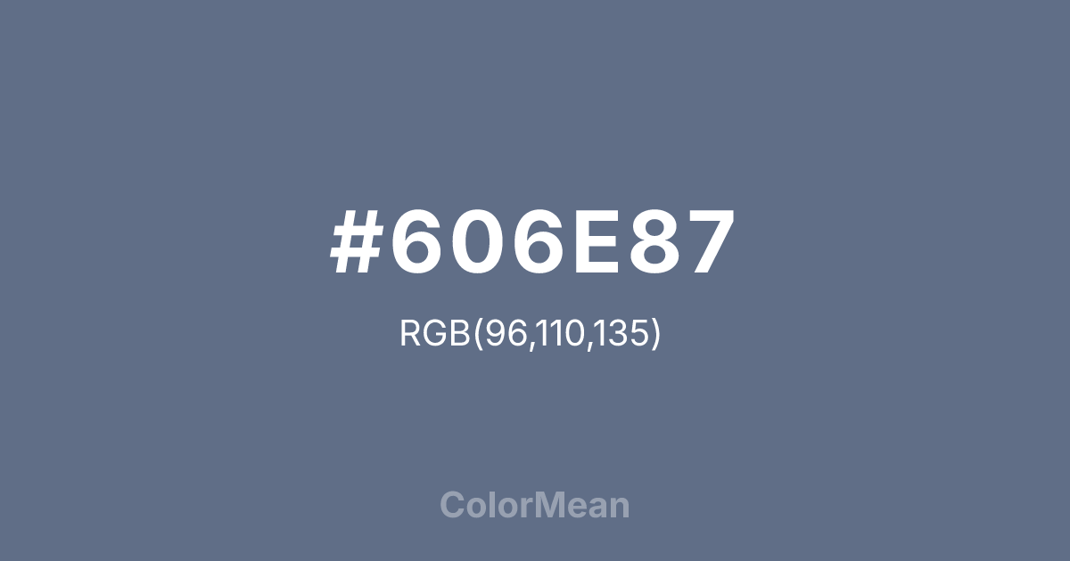#606E87 color swatch