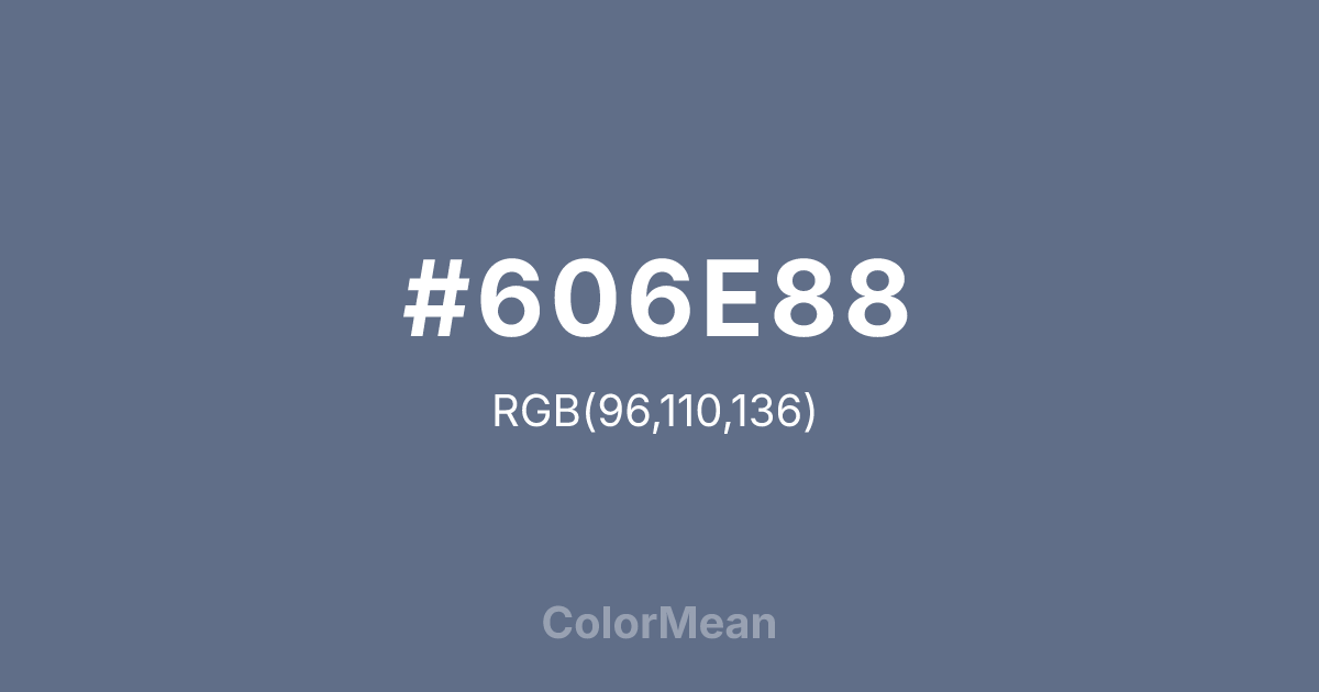 #606E88 color swatch