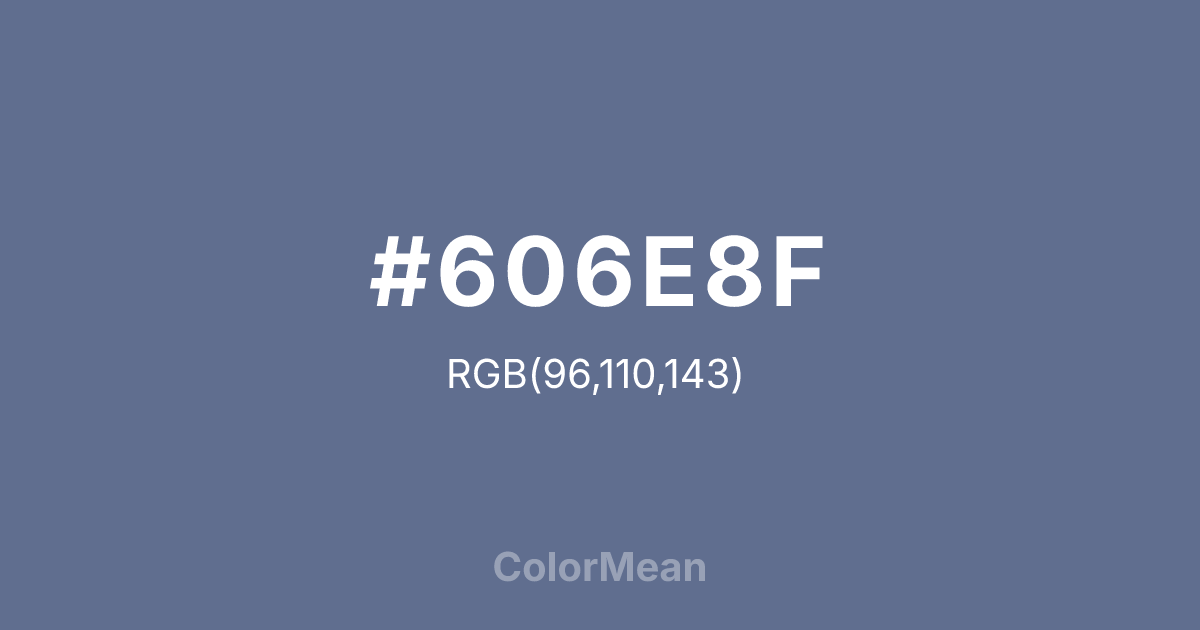 #606E8F color swatch