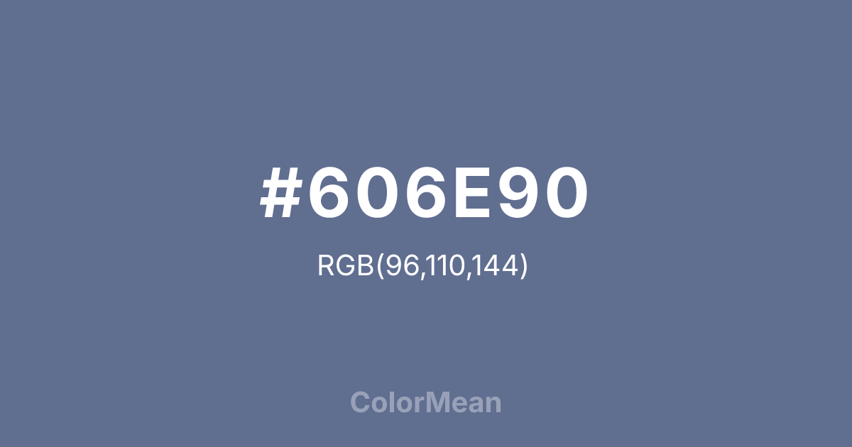 #606E90 color swatch