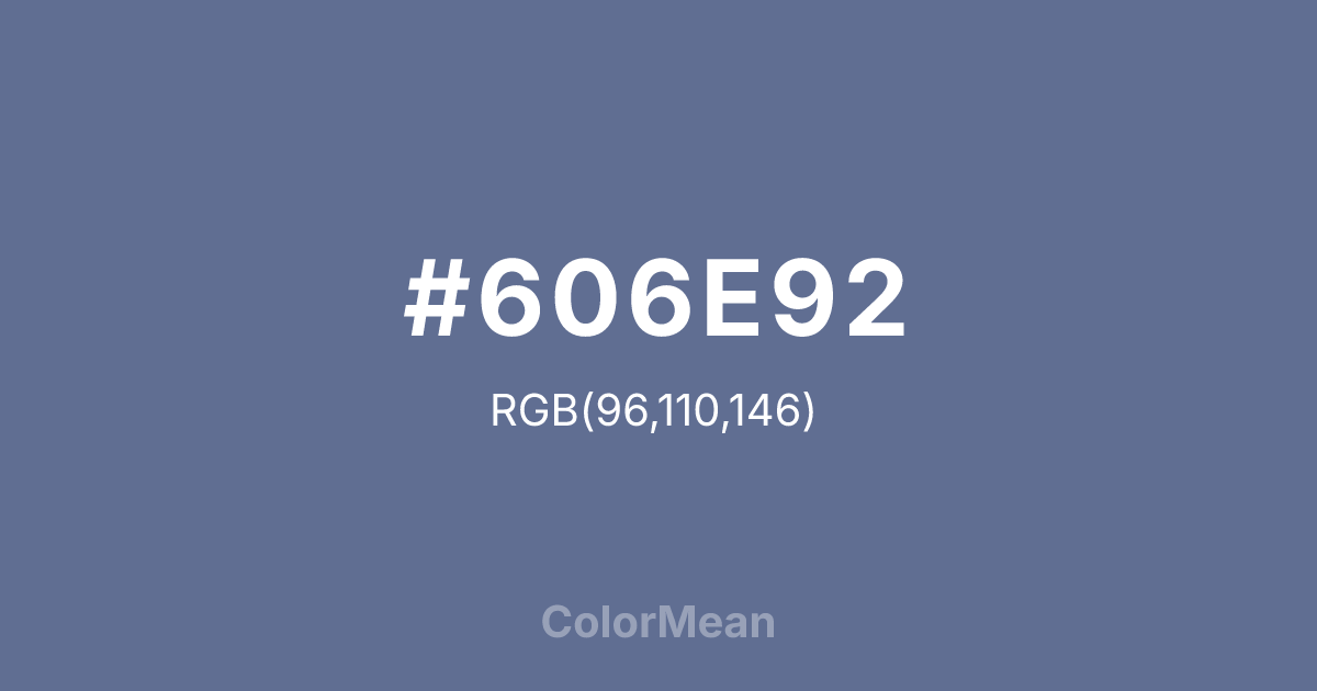 #606E92 color swatch