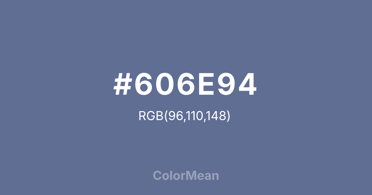 #606E94 color swatch