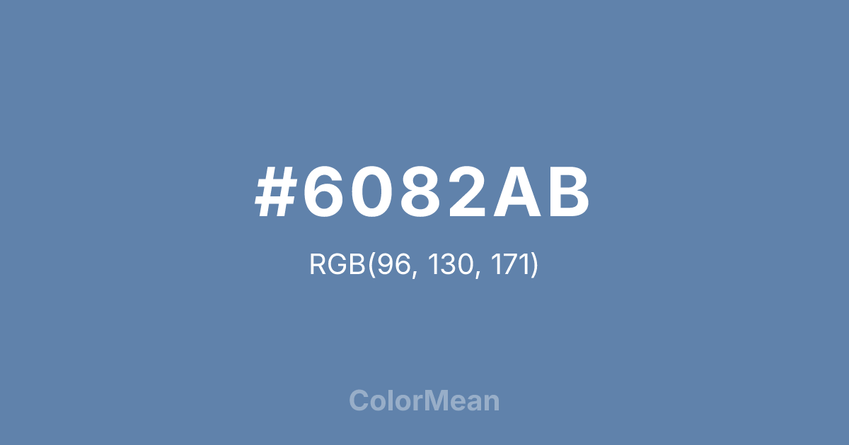 #6082AB color swatch