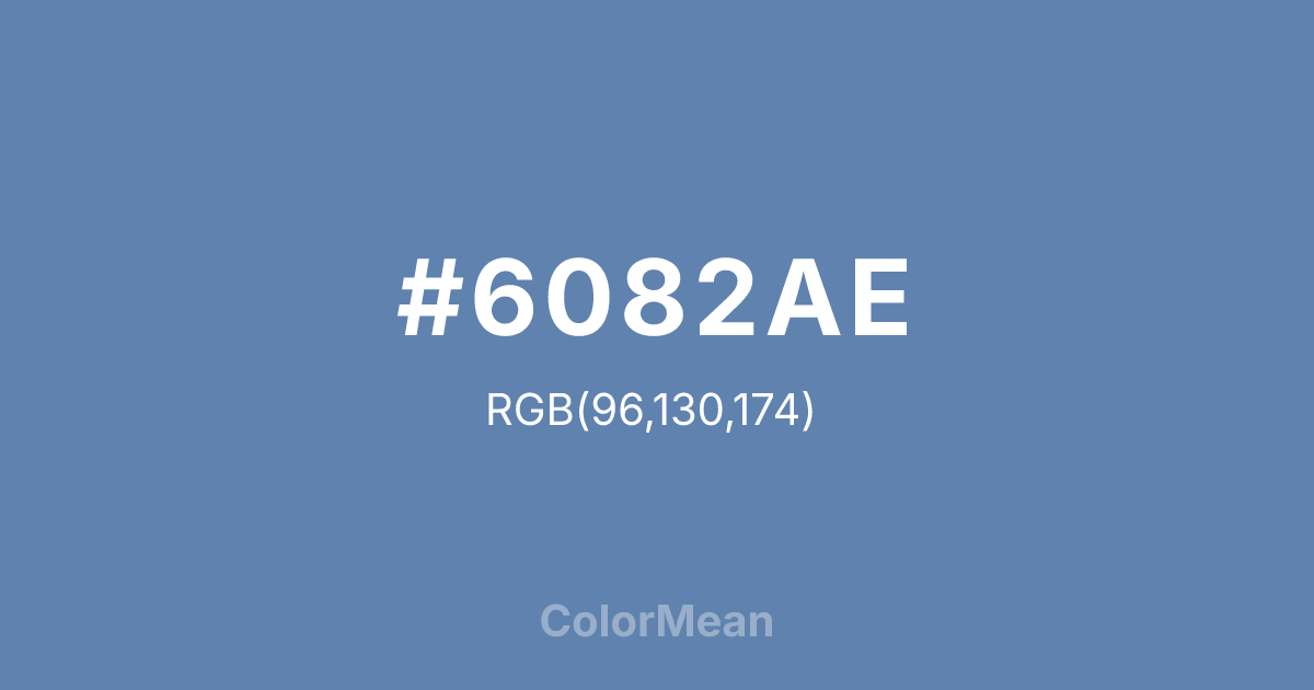 #6082AE color swatch