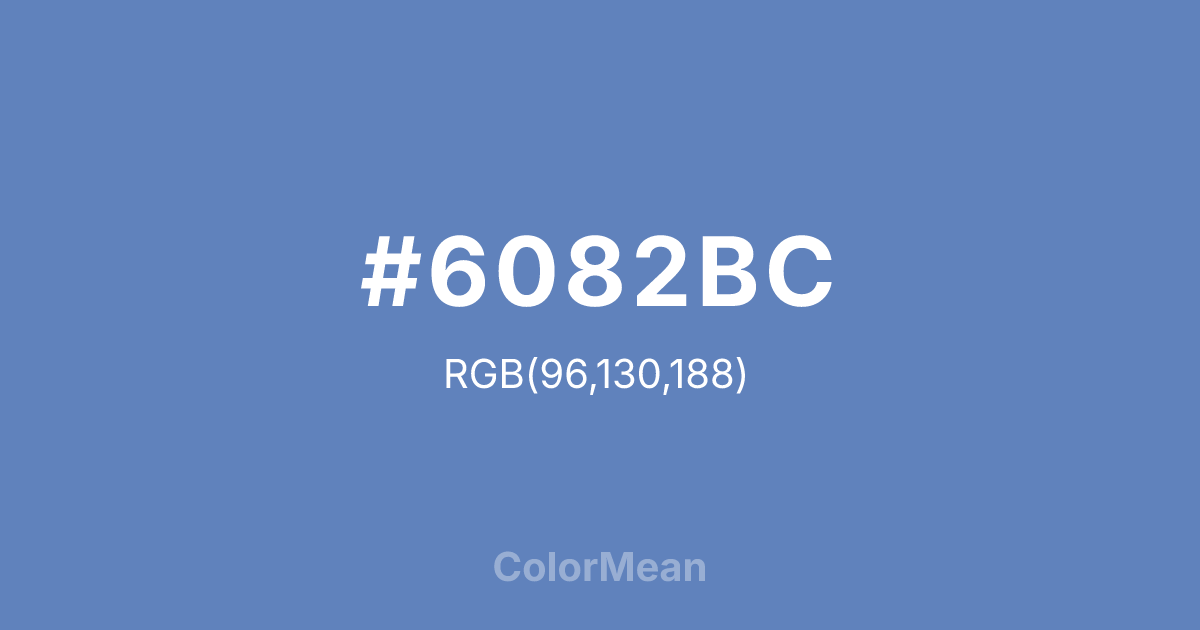 #6082BC color swatch