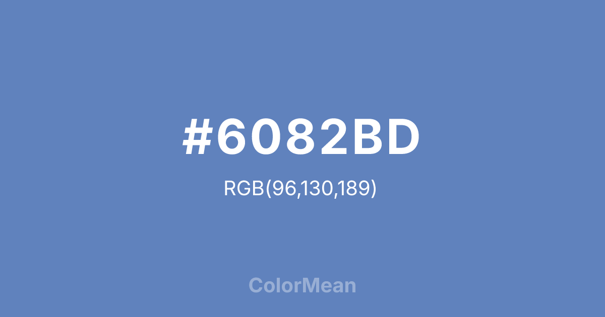 #6082BD color swatch