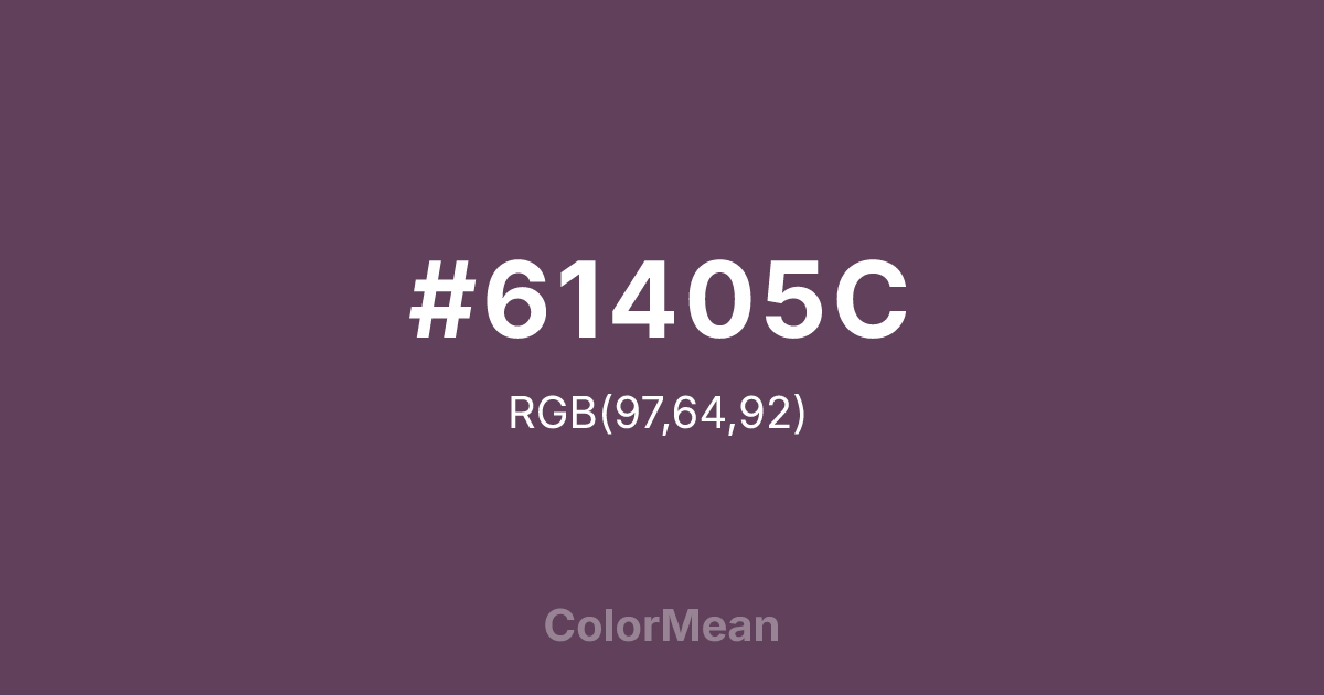 #61405C color swatch