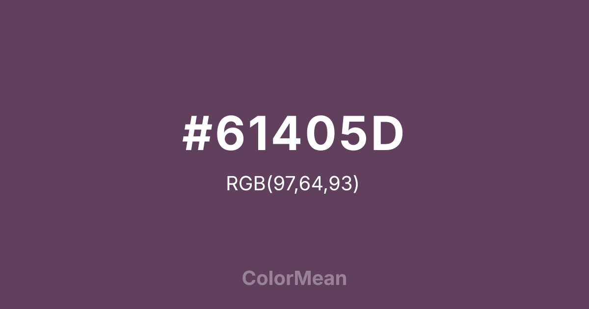 #61405D color swatch