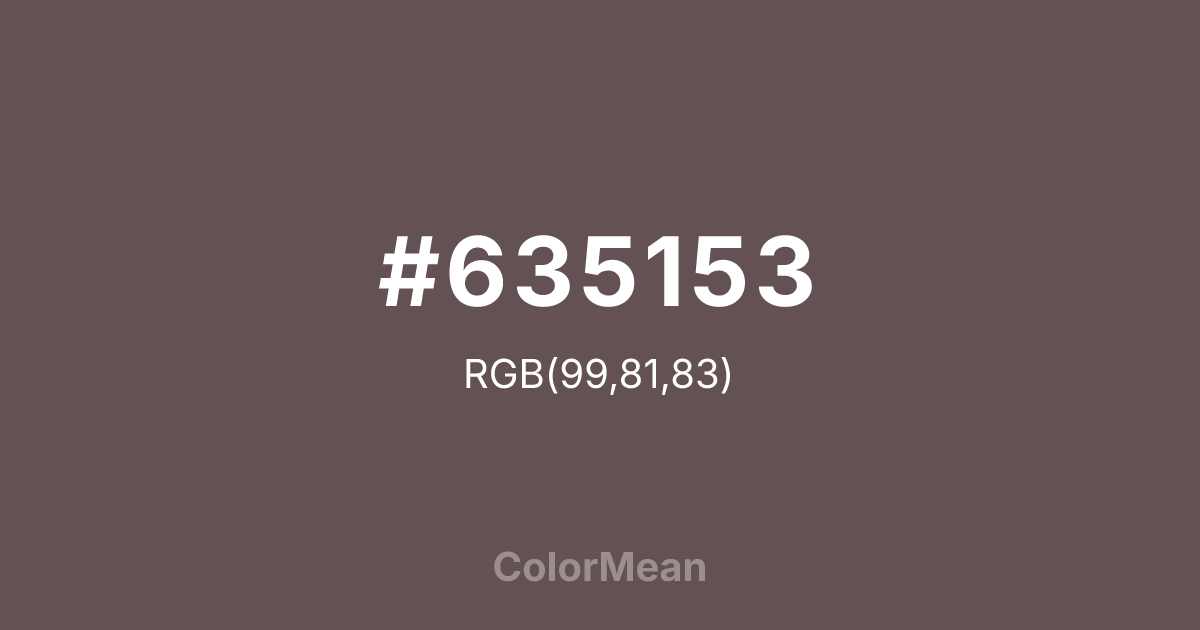 #635153 color swatch
