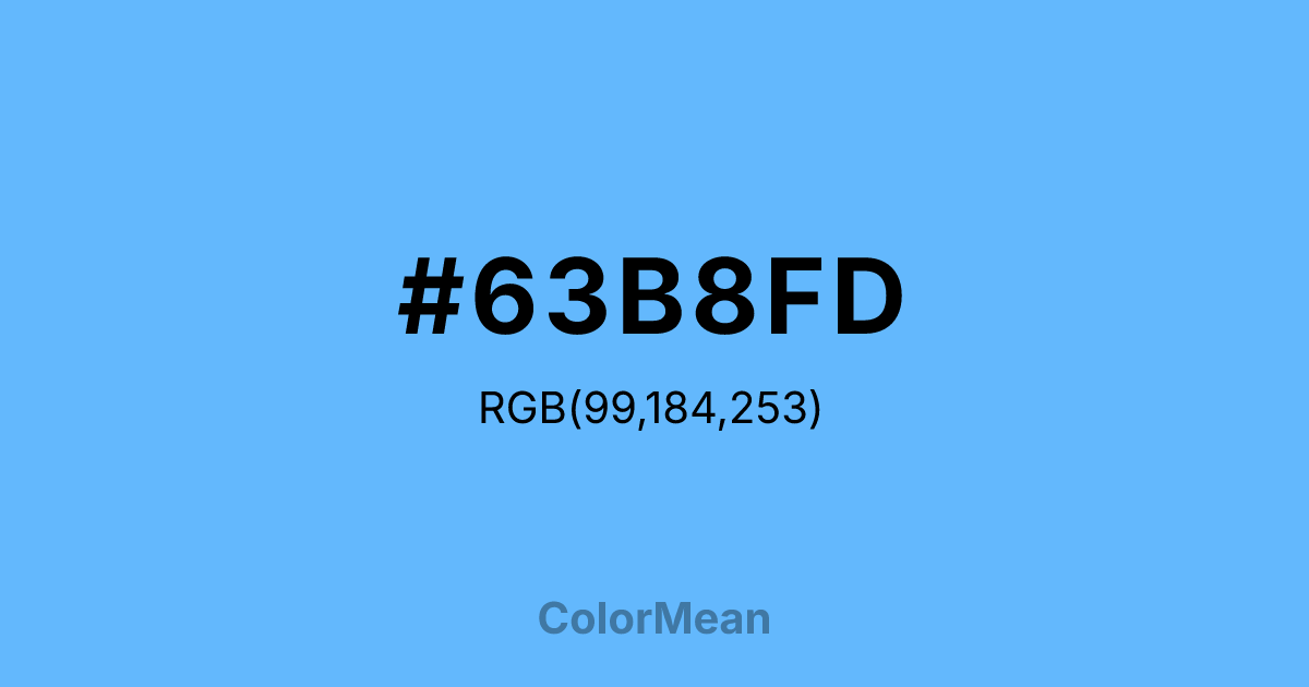 #63B8FD color swatch