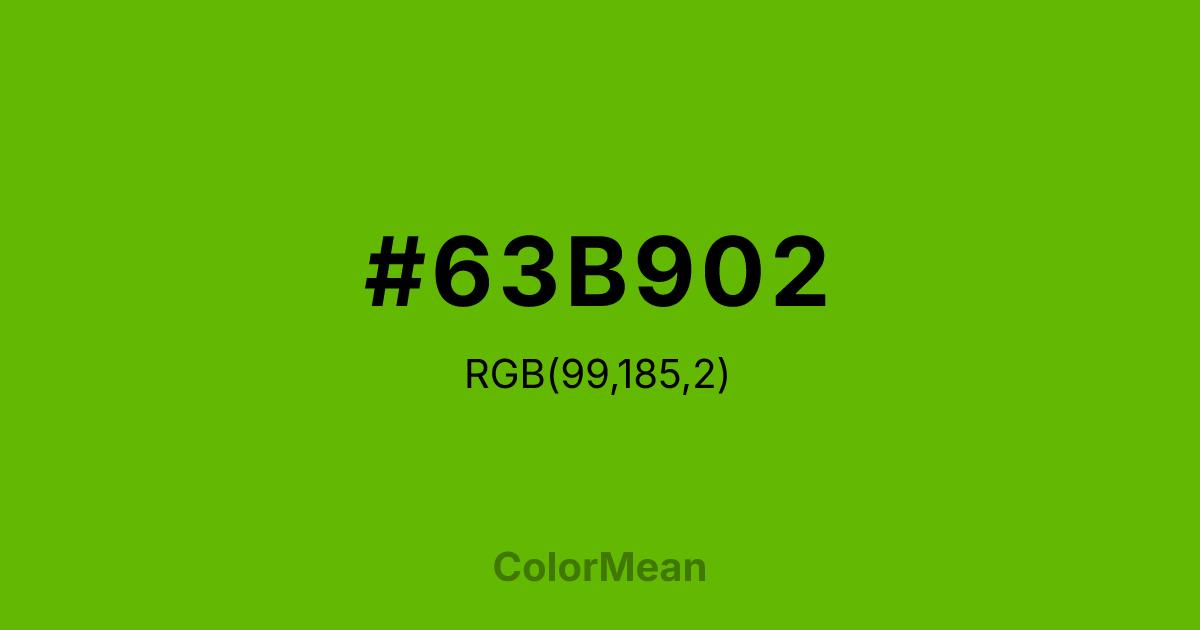 #63B902 color swatch