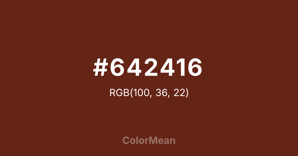 #642416 color swatch