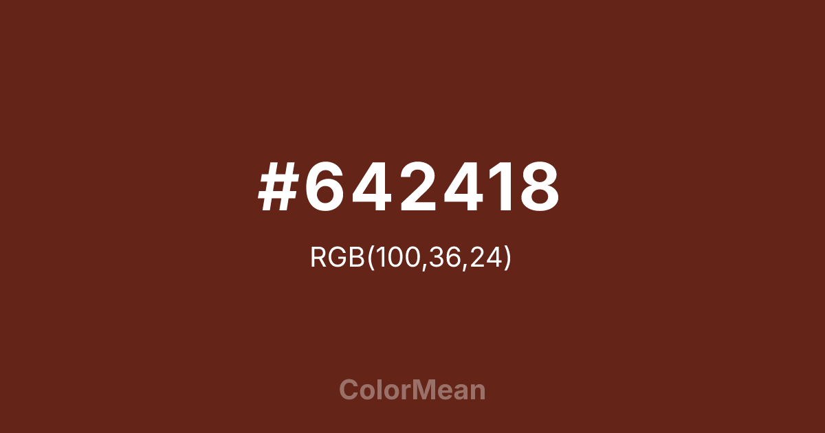 #642418 color swatch