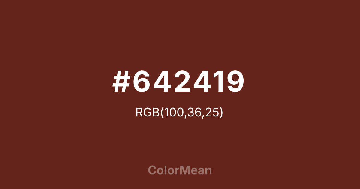 #642419 color swatch