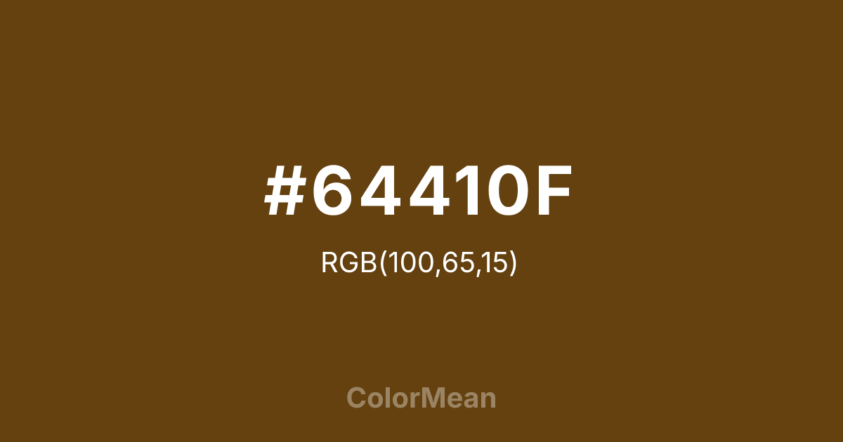 #64410F color swatch