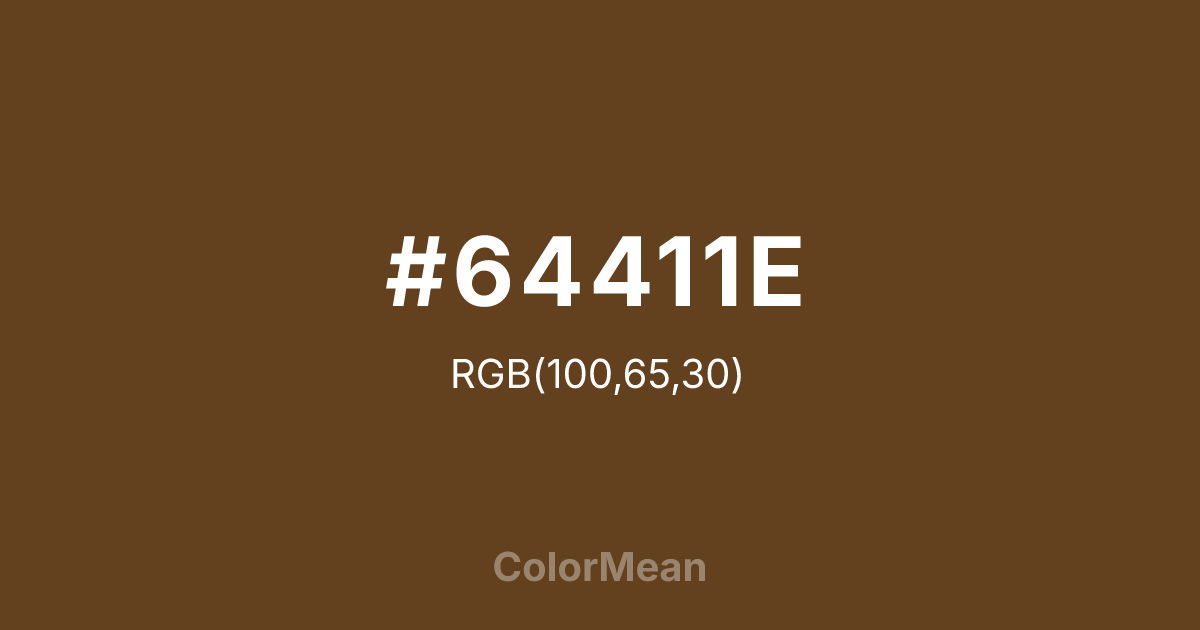 #64411E color swatch