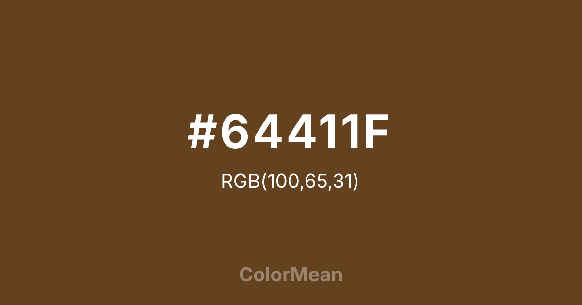 #64411F color swatch