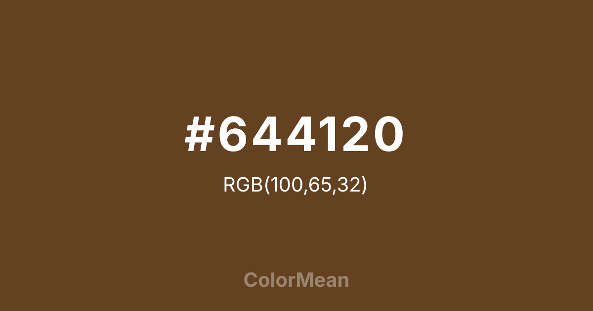 #644120 color swatch