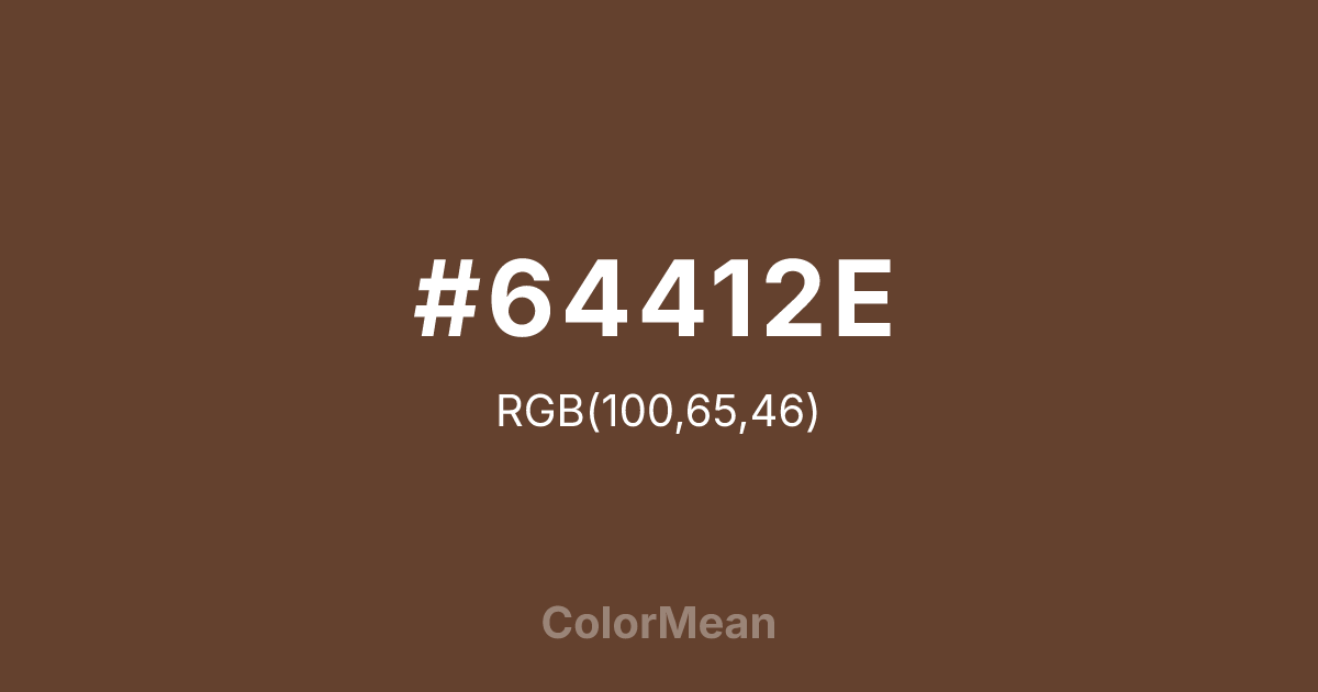 #64412E color swatch