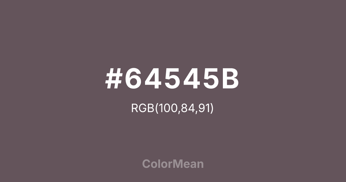 #64545B color swatch