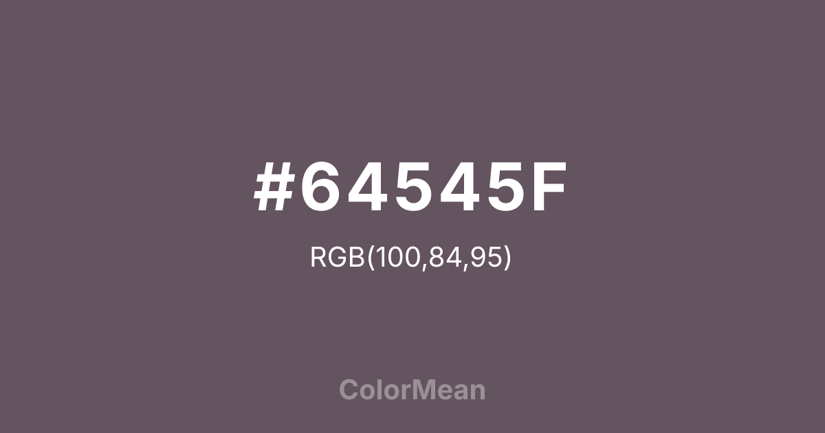 #64545F color swatch